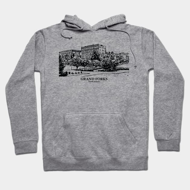 Grand Forks - North Dakota Hoodie by Lakeric